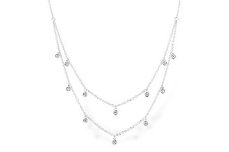 A273-74445: NECKLACE .22 TW (18 INCHES)