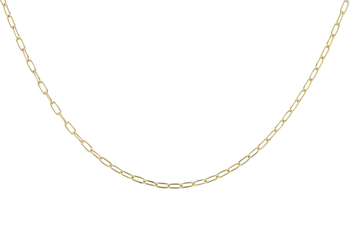 G273-78972: PAPERCLIP SM (18IN, 2.40MM, 14KT, LOBSTER CLASP)
