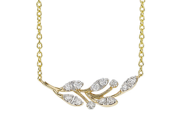 B274-67099: NECKLACE .32 TW (18")