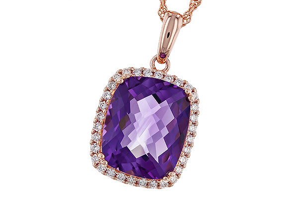 B274-67145: NECKLACE 4.57 AMETHYST 4.81 TGW (12x10MM CU)