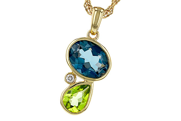 B274-72590: NECKLACE 2.43 SEMI-PREC (PER,LBT) 2.45 TGW