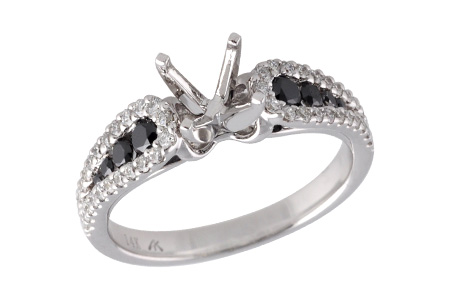 C185-62608: LDS SEMI .25 BLK DIAS .60 TW