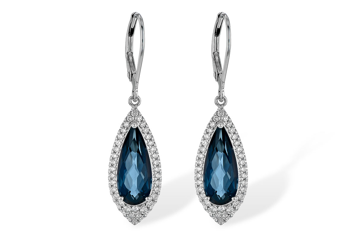 C190-10736: EARR 5.05 LONDON BLUE TOPAZ 5.42 TGW