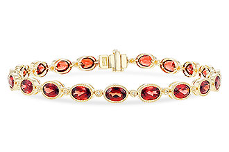 D273-75336: BRACELET 9.22 TW GARNET 9.26 TGW