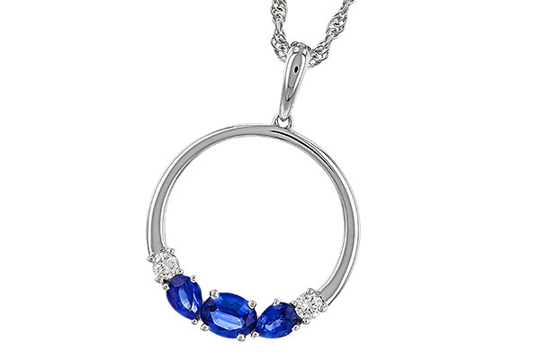 D274-66208: NECKLACE .81 SAPP .91 TGW
