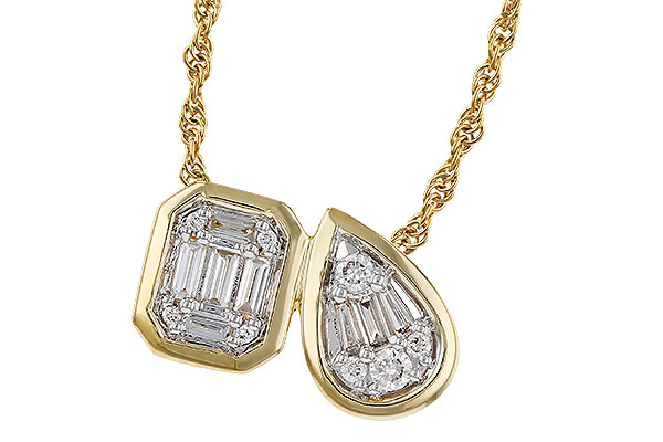 D274-71699: NECKLACE .17 BAG .25 TW
