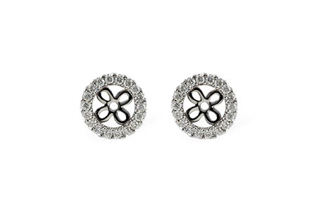 E187-40745: EARRING JACKETS .24 TW (FOR 0.75-1.00 CT TW STUDS)
