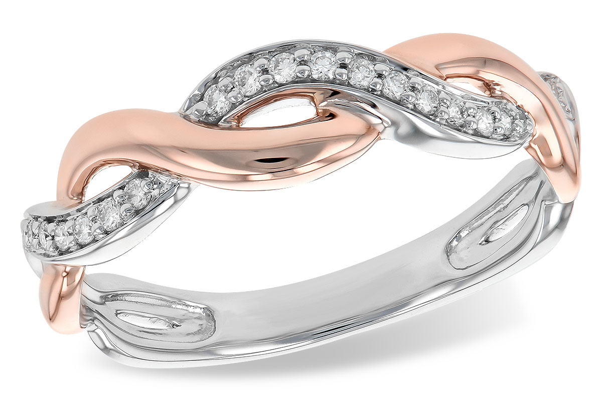 F185-58017: LDS DIA WED RG .10 TW (ROSE & WG)