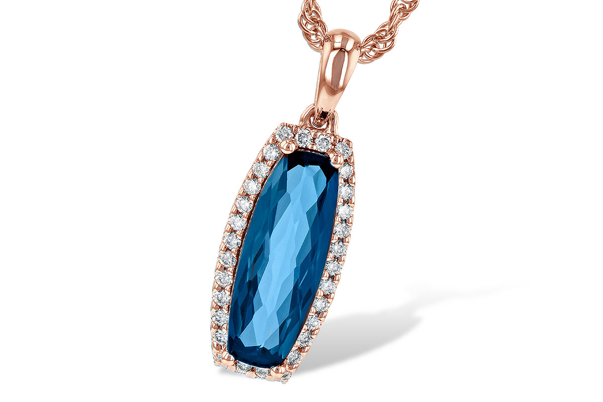 F190-17099: NECK 1.58 LONDON BLUE TOPAZ 1.70 TGW