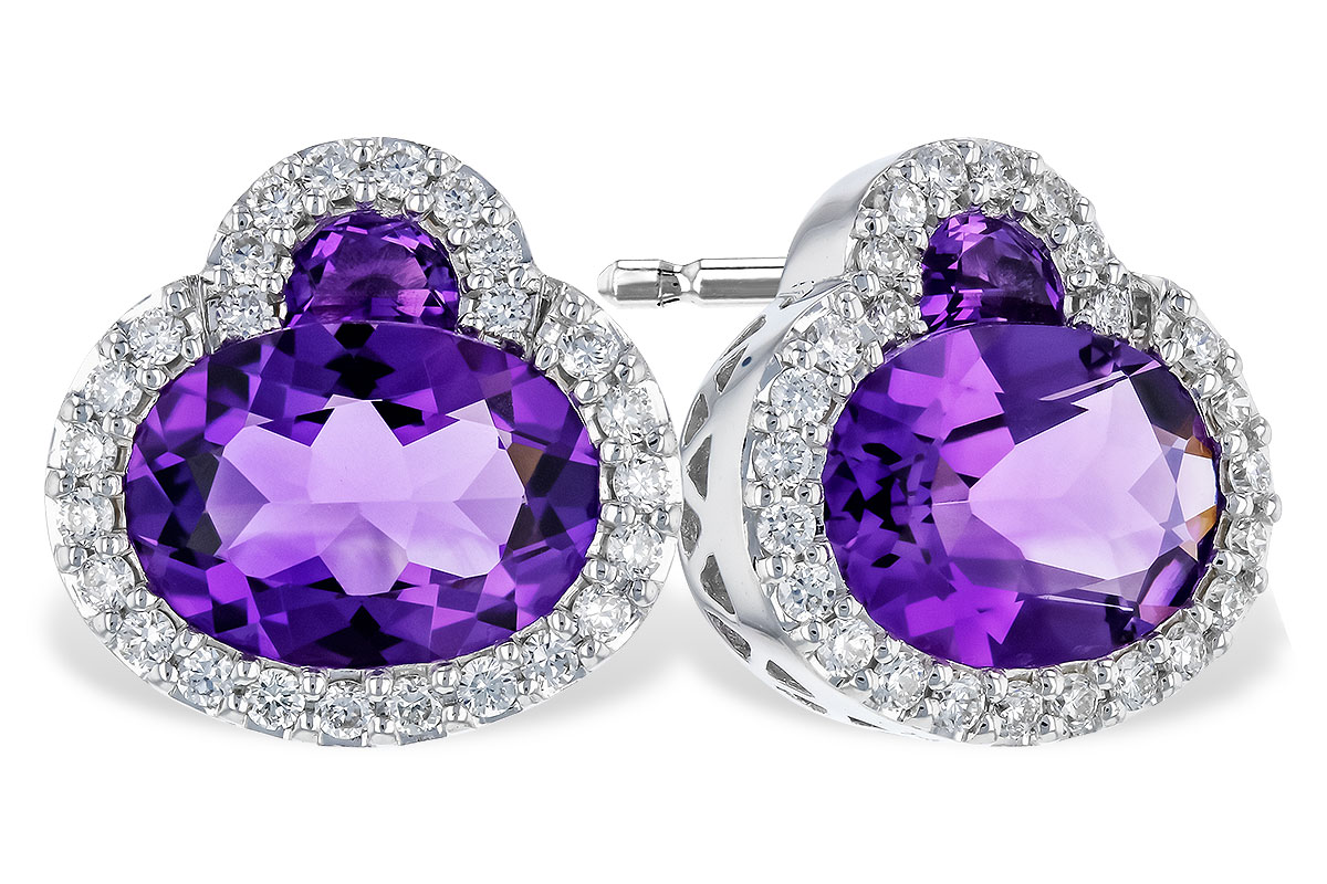 F273-74408: EARR 1.99 TW AMETHYST 2.20 TGW