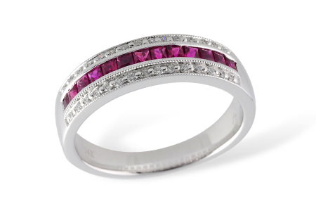 G186-47144: LDS WED RG .50 RUBY .61 TGW