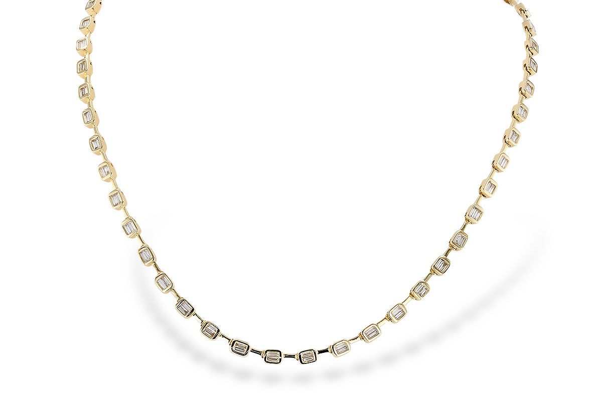 G273-78044: NECKLACE 2.05 TW BAGUETTES (17 INCHES)