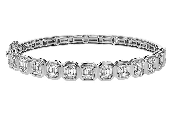 G274-64435: BANGLE .81 TW BAGUETTE 1.00 TW