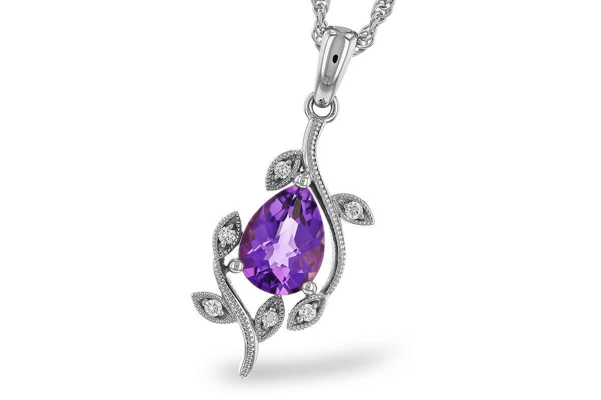 G274-67144: NECKLACE .88 AMETHYST .93 TGW (8x6MM AMY)