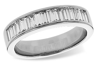 H274-64435: LDS DIA WED RG .70 TW BAGUETTES