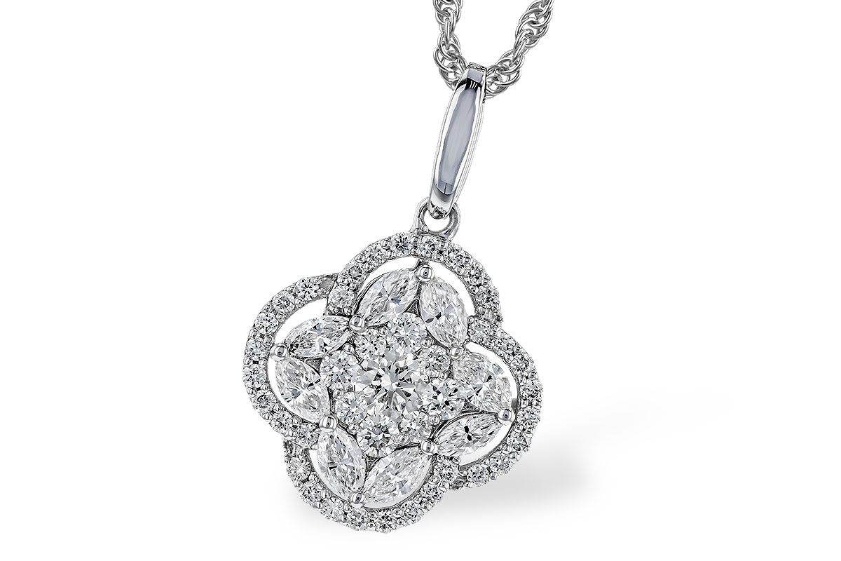 K273-75326: NECKLACE .58 TW