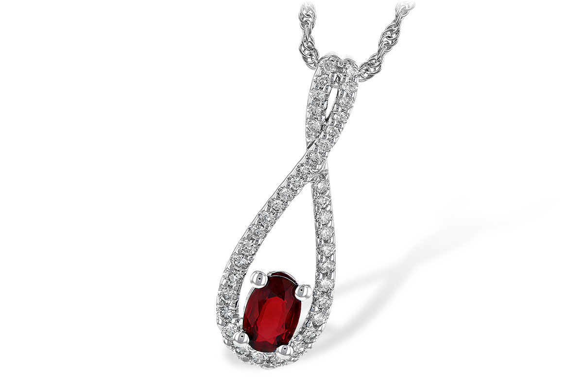 M190-11671: NECK .50 RUBY .74 TGW