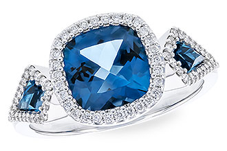 M273-76217: LDS RG 2.46 TW LONDON BLUE TOPAZ 2.72 TGW